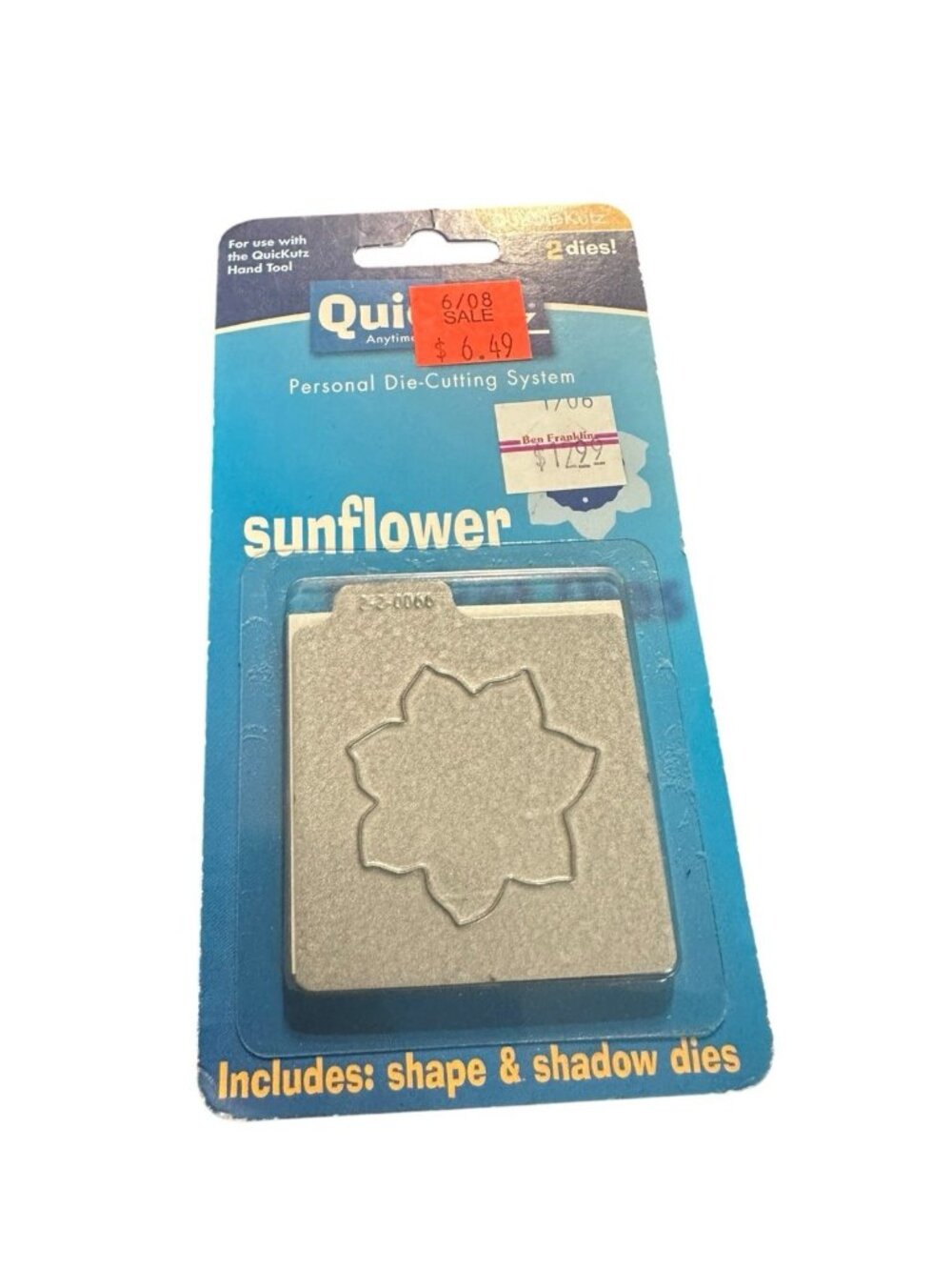 Quickutz 2x2 Cutting Die Sunflower 2 Dies Set New KS-0066 Paper Crafts